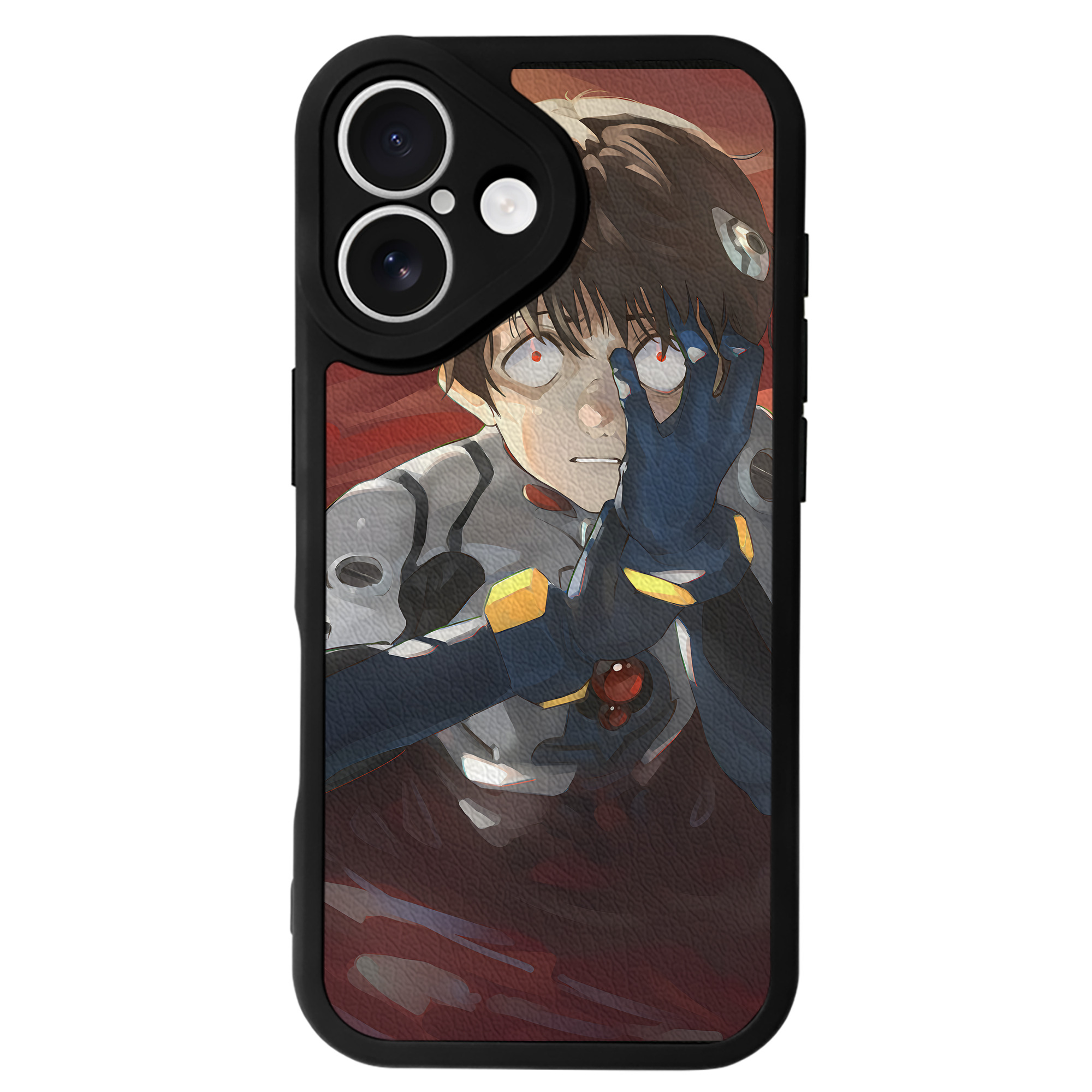 （画像用） EVA 新世紀エヴァンゲリオン 【iPhone 16シリーズ対応】シリコンスマホケース（レザー調） 材質：シリコン